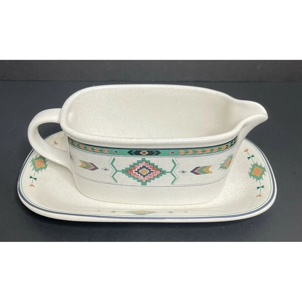 Studio Nova Mikasa Adirondack Gravy Boat with Underplate Southwest Design